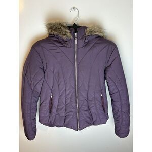 Obermeyer Rhapsody Purple Puffer‎ Jacket Coat Ladies 14 Winter Ski Snow